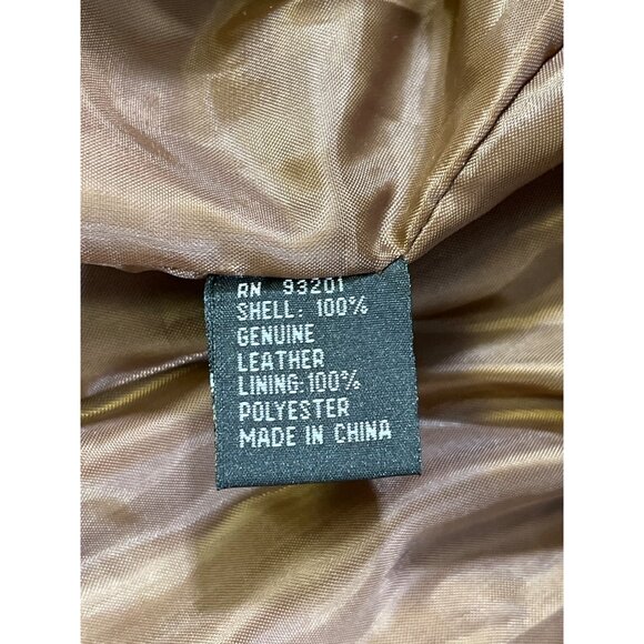 Hypo Active Women's Brown Leather Jacket Size XL SKU 5631 - Picture 5 of 8